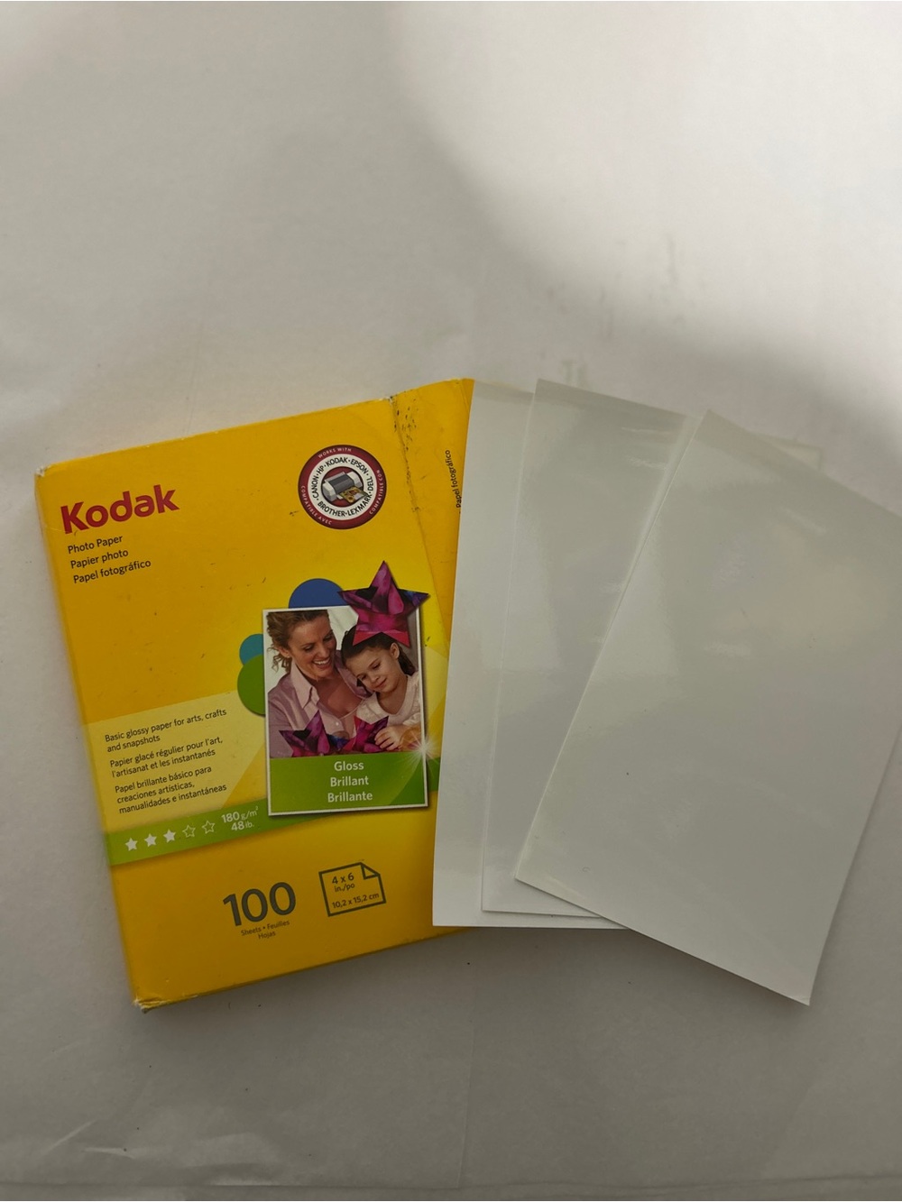 Kodak Glossy Photo Paper – 4 x 6 Inches – 89 Sheets Open Box Project Activities